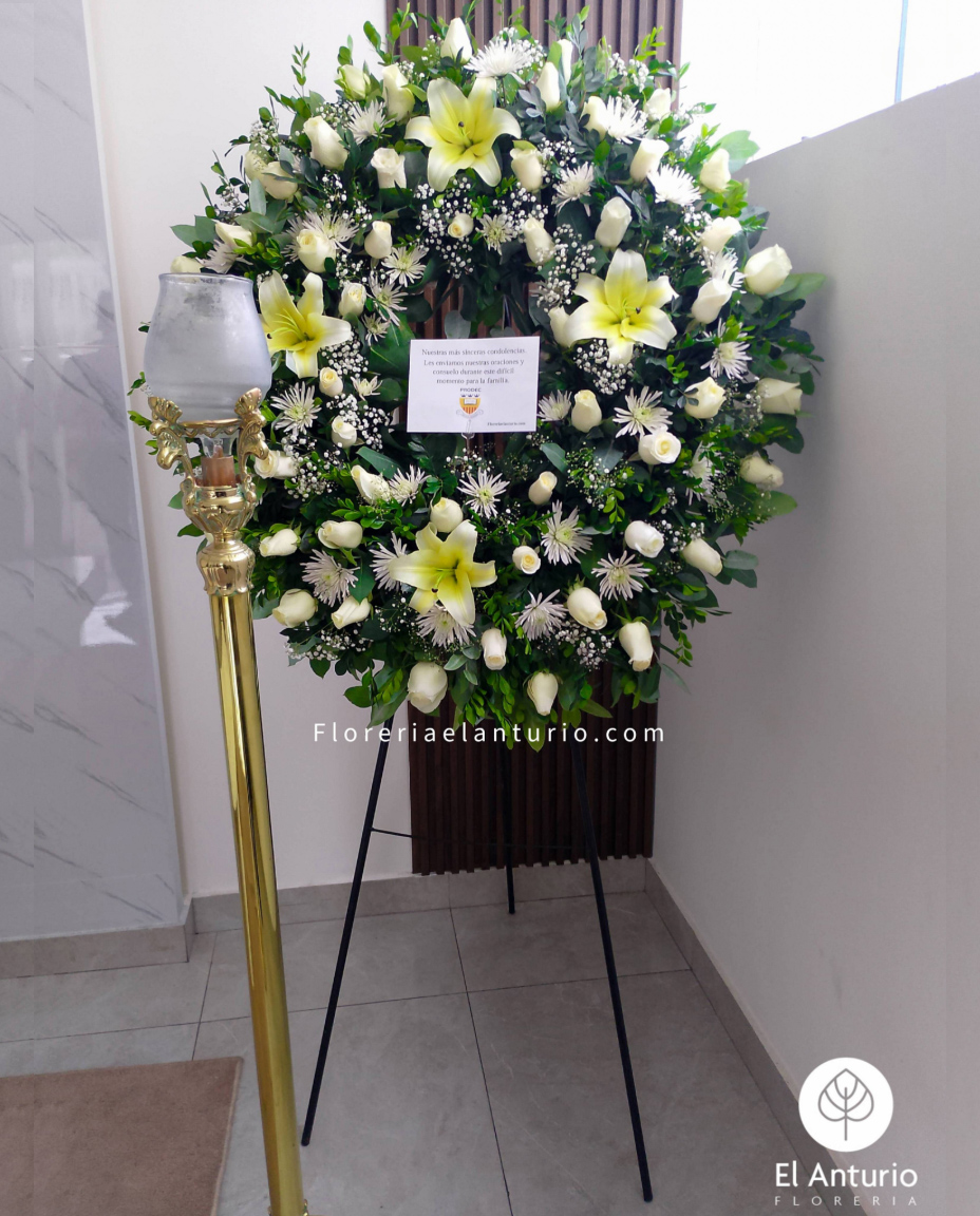 Hermosa Corona Floral Premium 